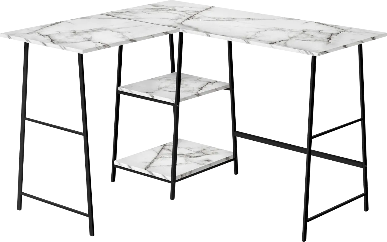 Corelight White Marble Desk