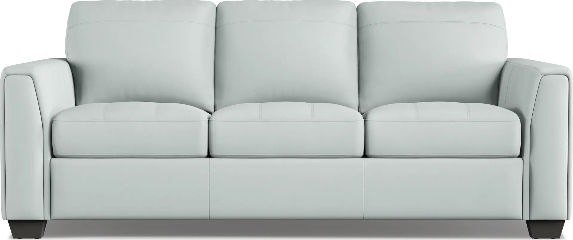 Kelly Aqua Leather Sofa