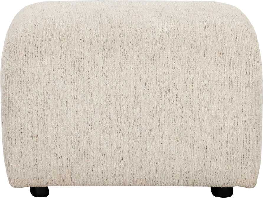 Edwards Beige Accent Ottoman - Image 1