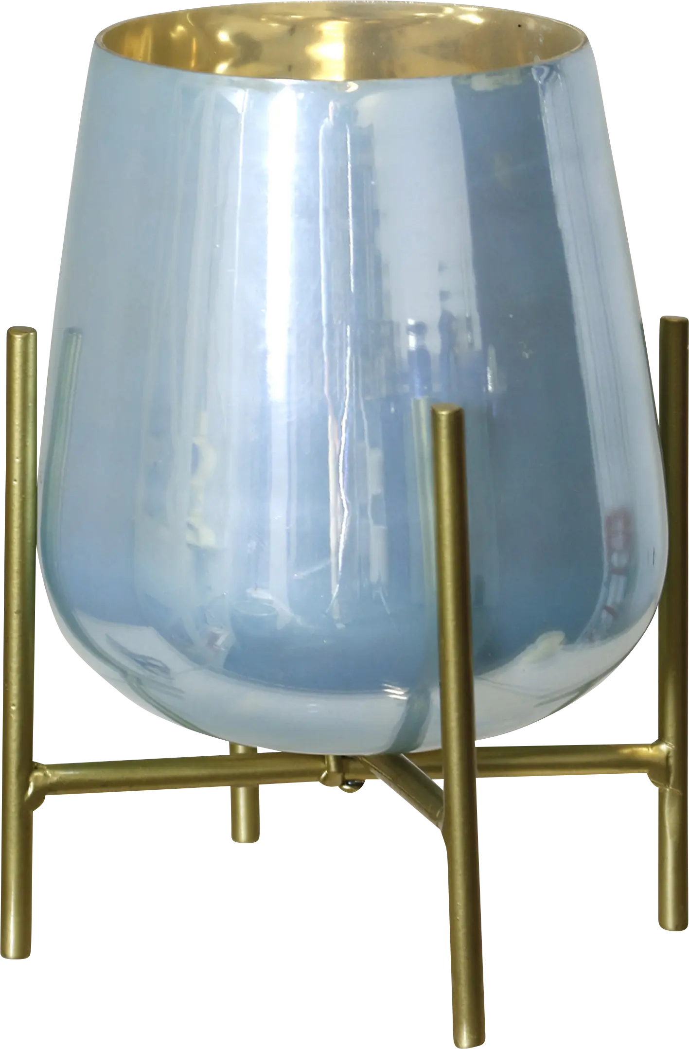Aillin Blue Candle Holder