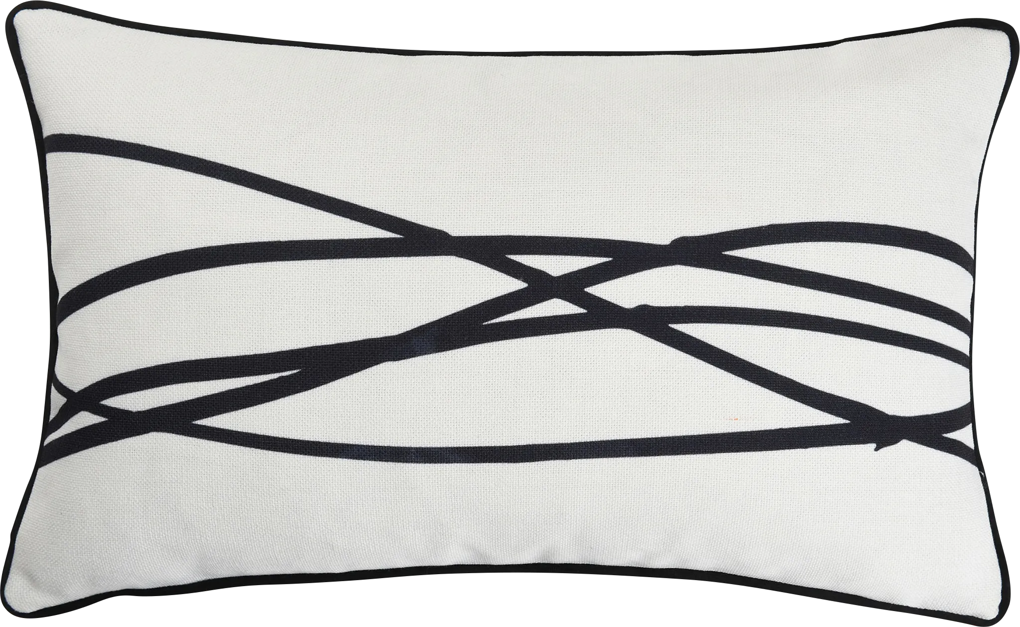 Dalin Black Lumbar Pillow - Thumbnail - Image 1