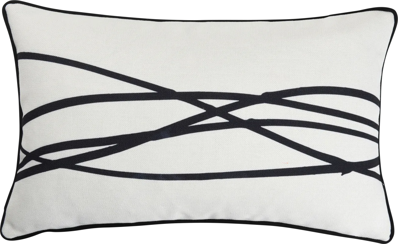 Dalin Black Lumbar Pillow
