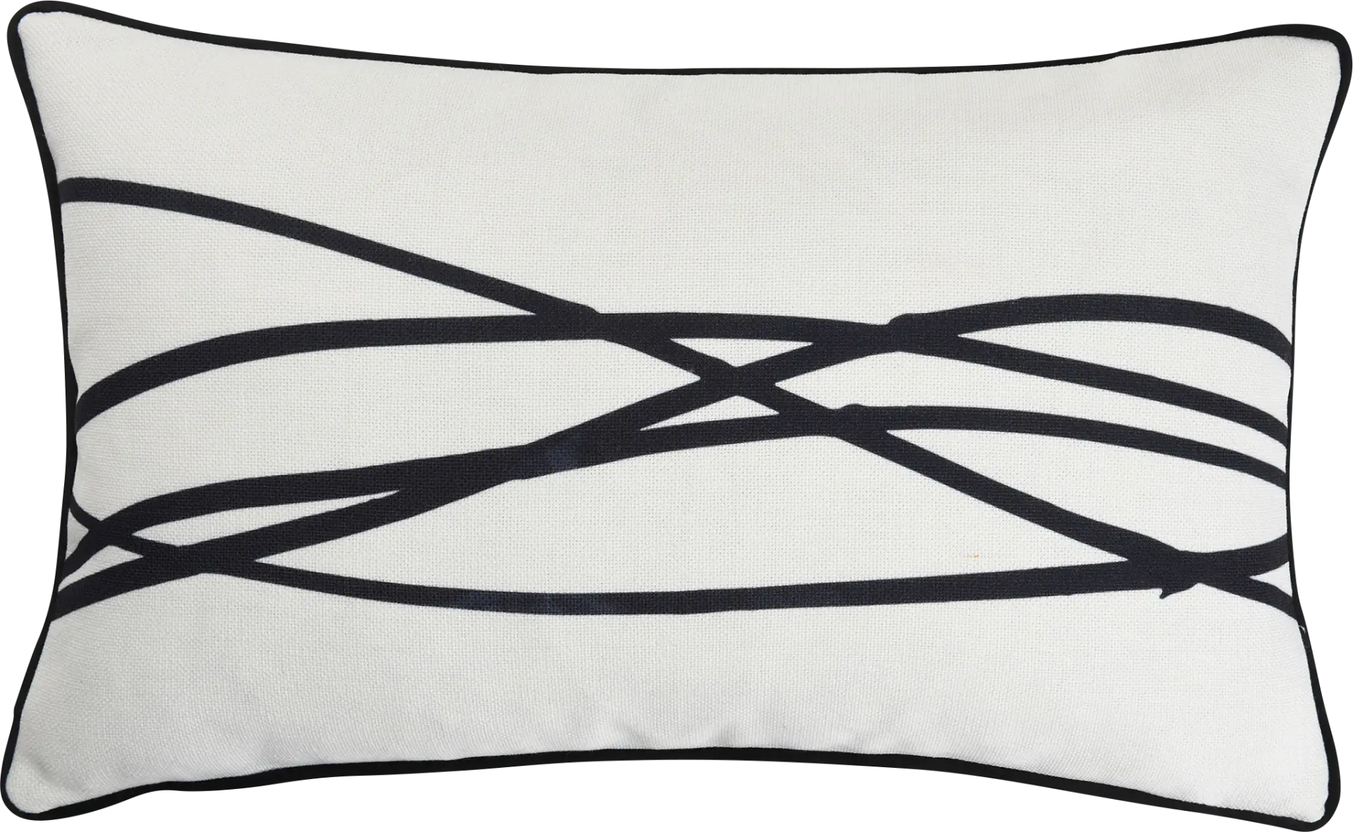 Dalin Black Lumbar Pillow