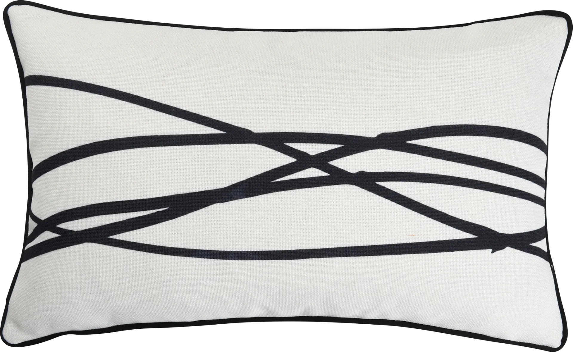 Dalin Black Lumbar Pillow - Image 1