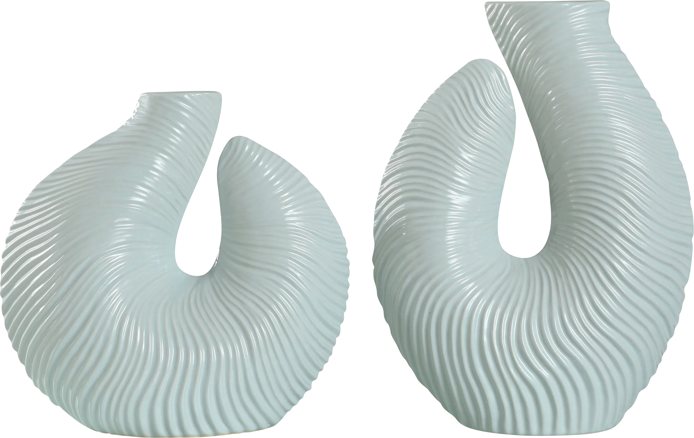 Amita Light Blue Vase, Set of 2 - Thumbnail - Image 1