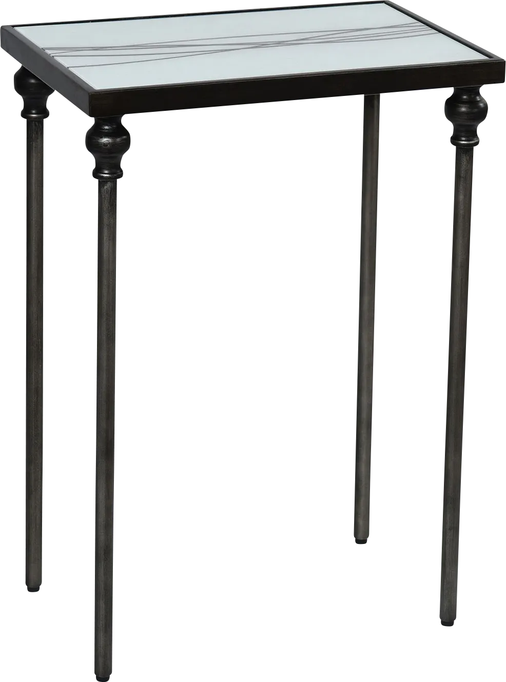 Ahsra White Accent Table - Thumbnail - Image 1