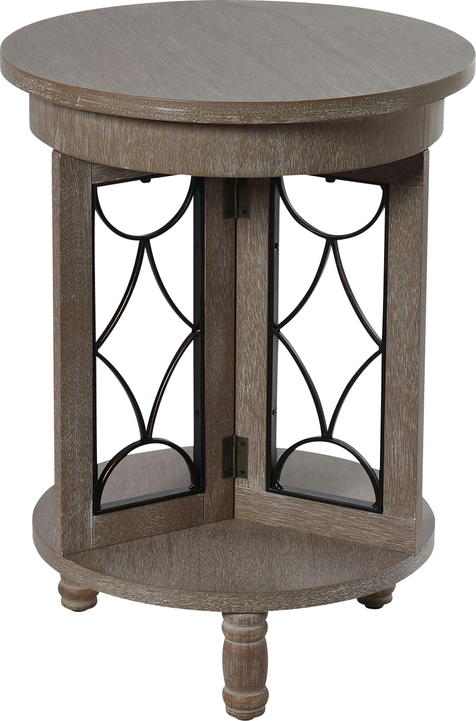 Idriz Brown Accent Table - Image 1