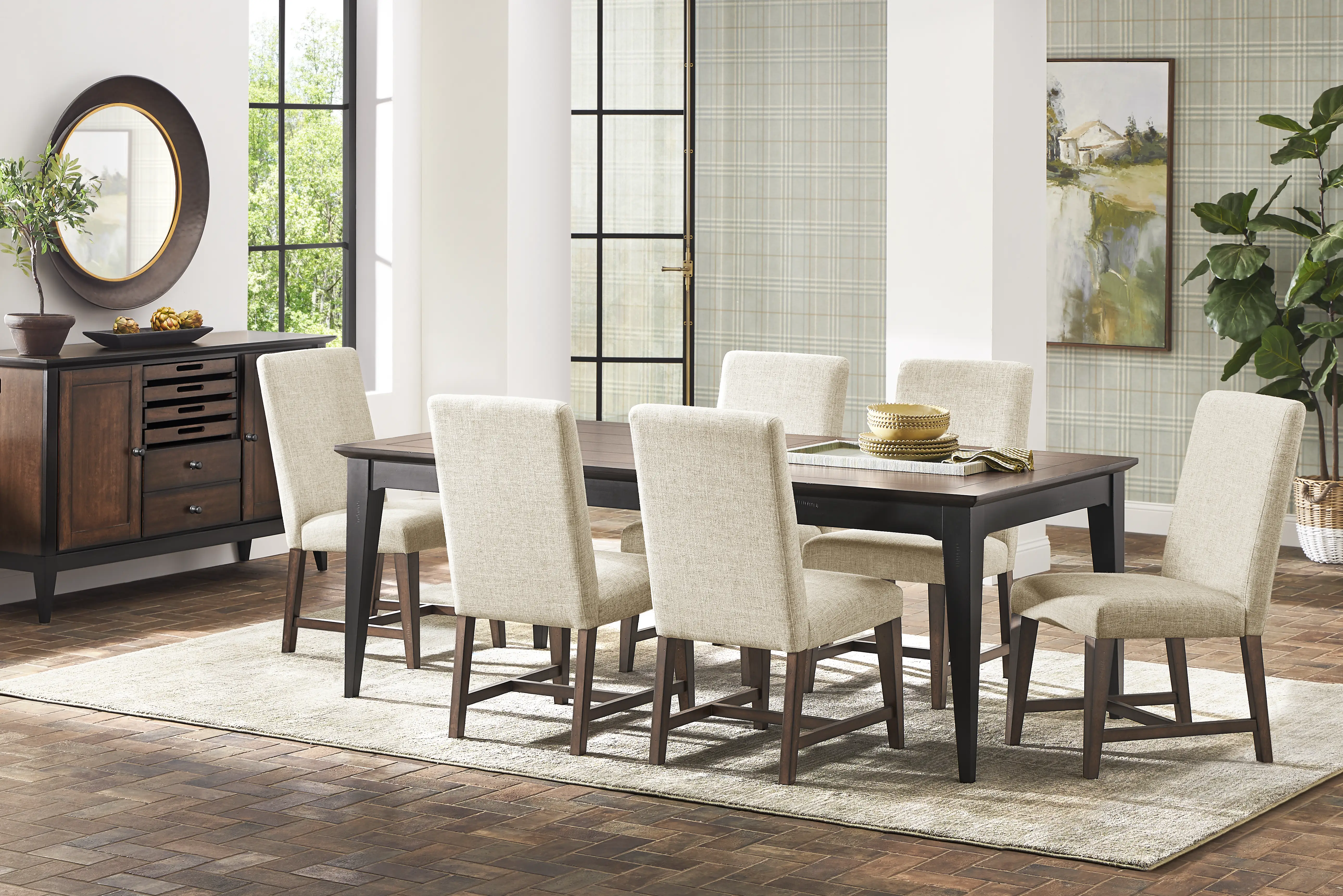 Northbrook Brown Cherry Finish Side Chair - Thumbnail - Image 2
