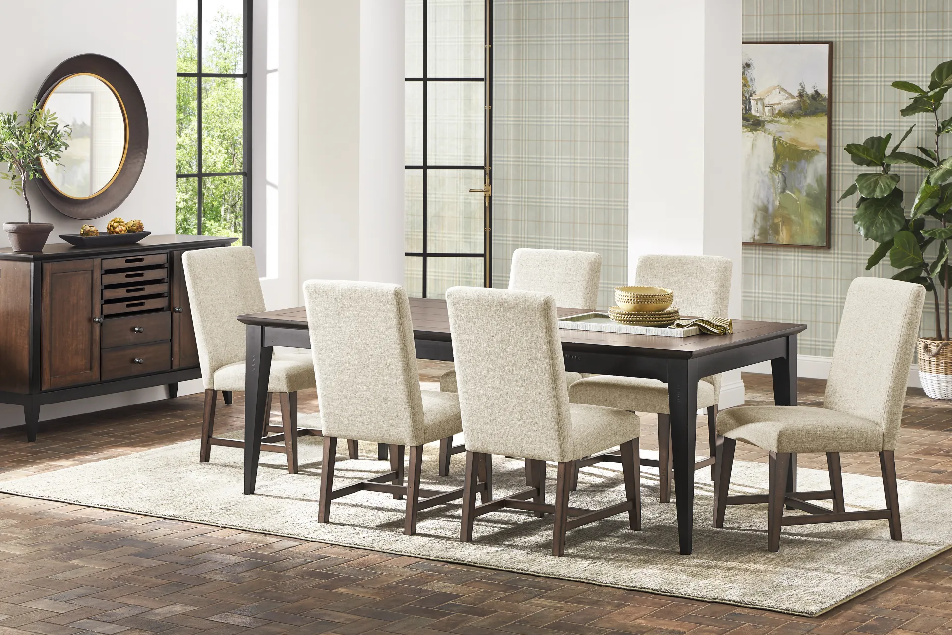 Northbrook Brown Cherry Finish Side Chair - Image 2