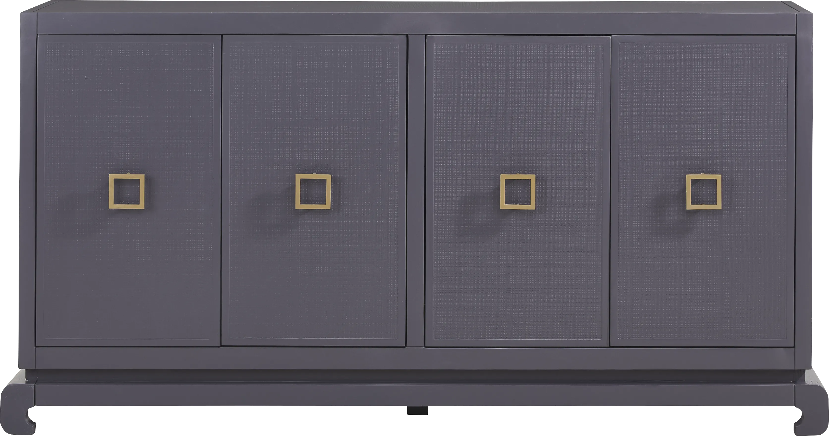 Ming Periwinkle 4-Door Credenza - Thumbnail - Image 1