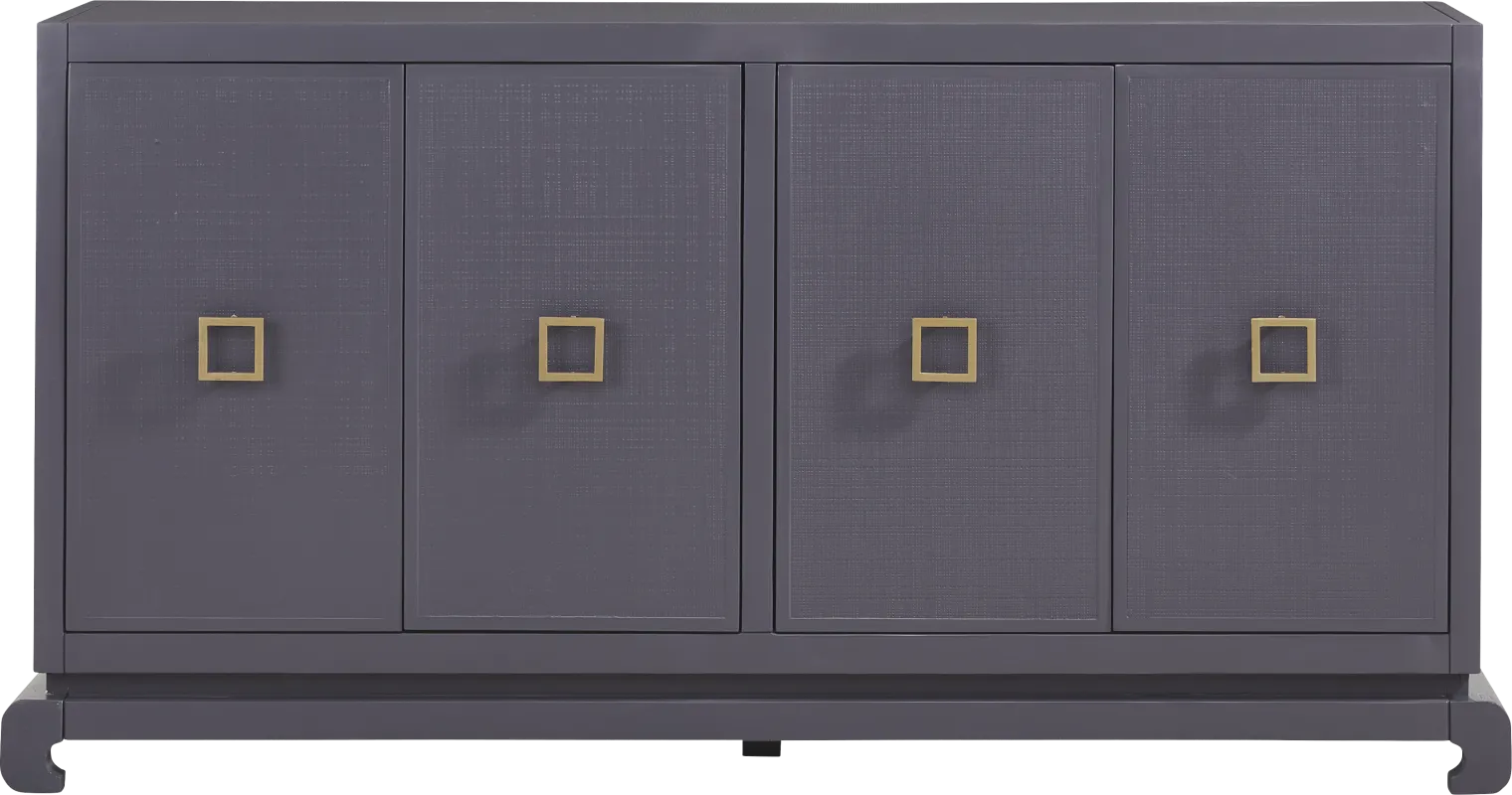 Ming Periwinkle 4-Door Credenza