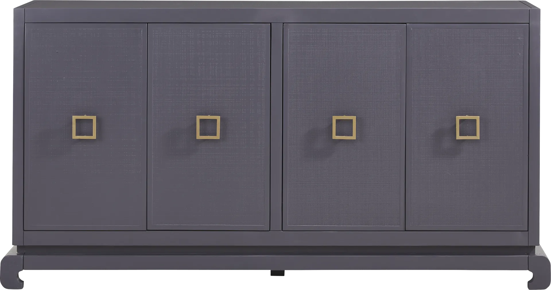 Ming Periwinkle 4-Door Credenza - Image 1
