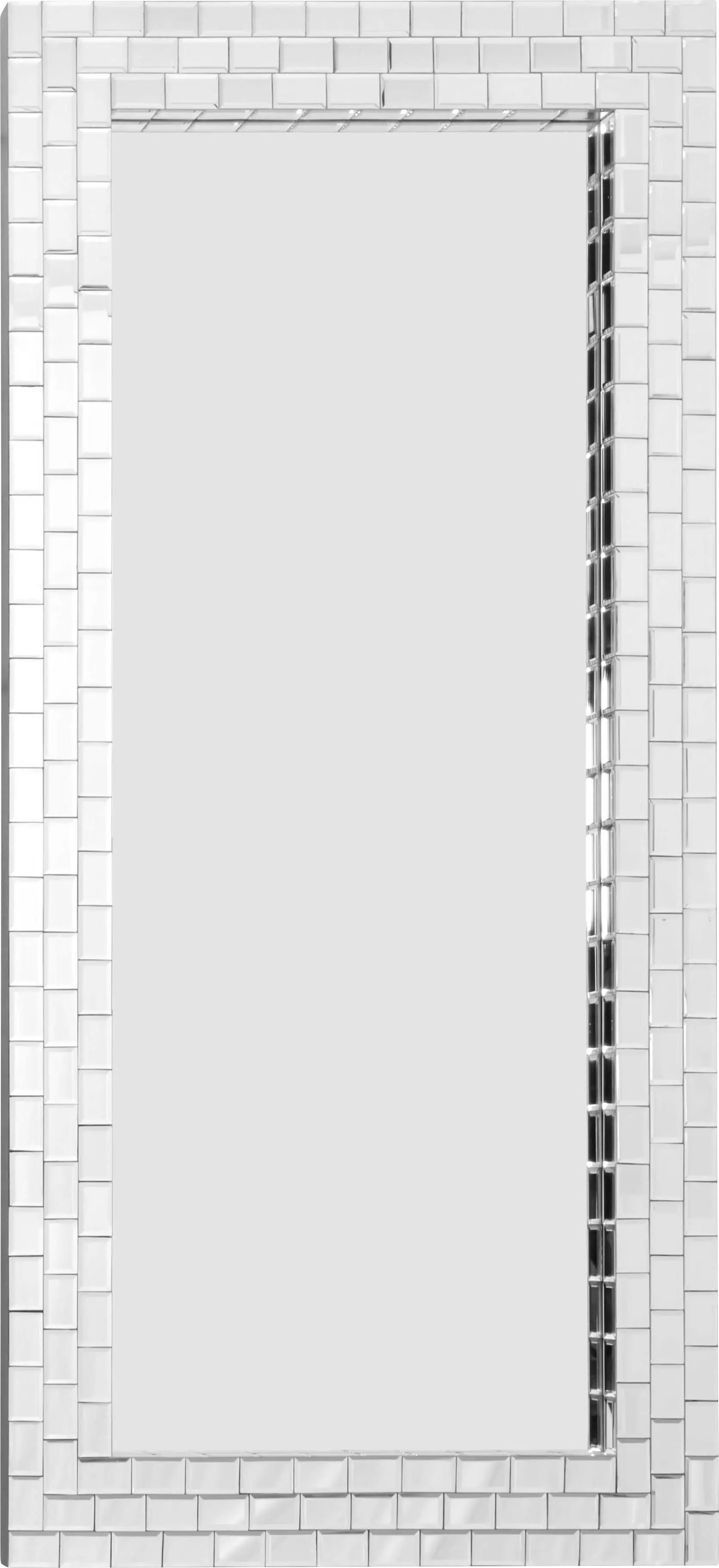 Ranzo Gray Rectangle Leaner Mirror