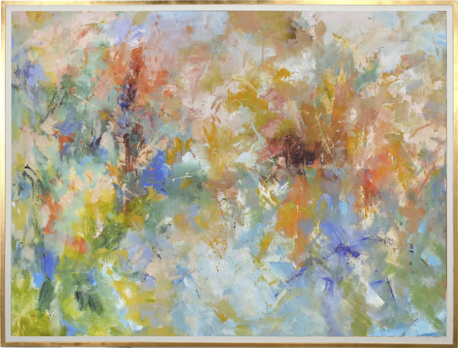 Spring Meadow Gold Wall Art - Image 1