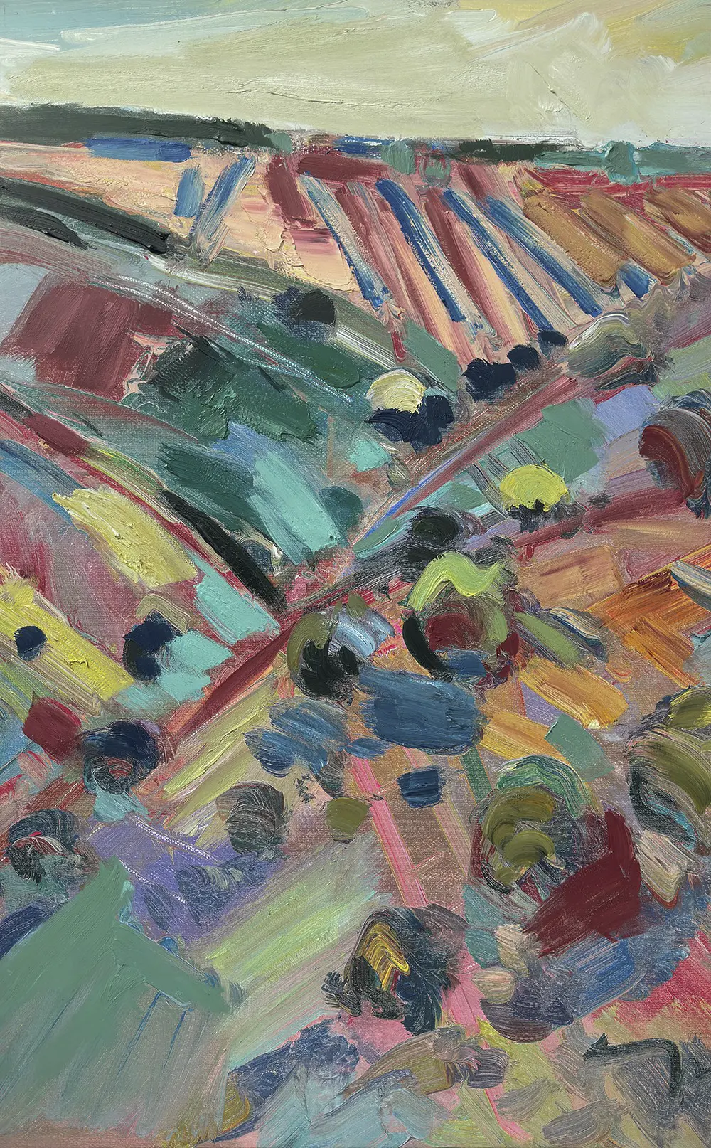 Colorful Rural Hills II Wall Art