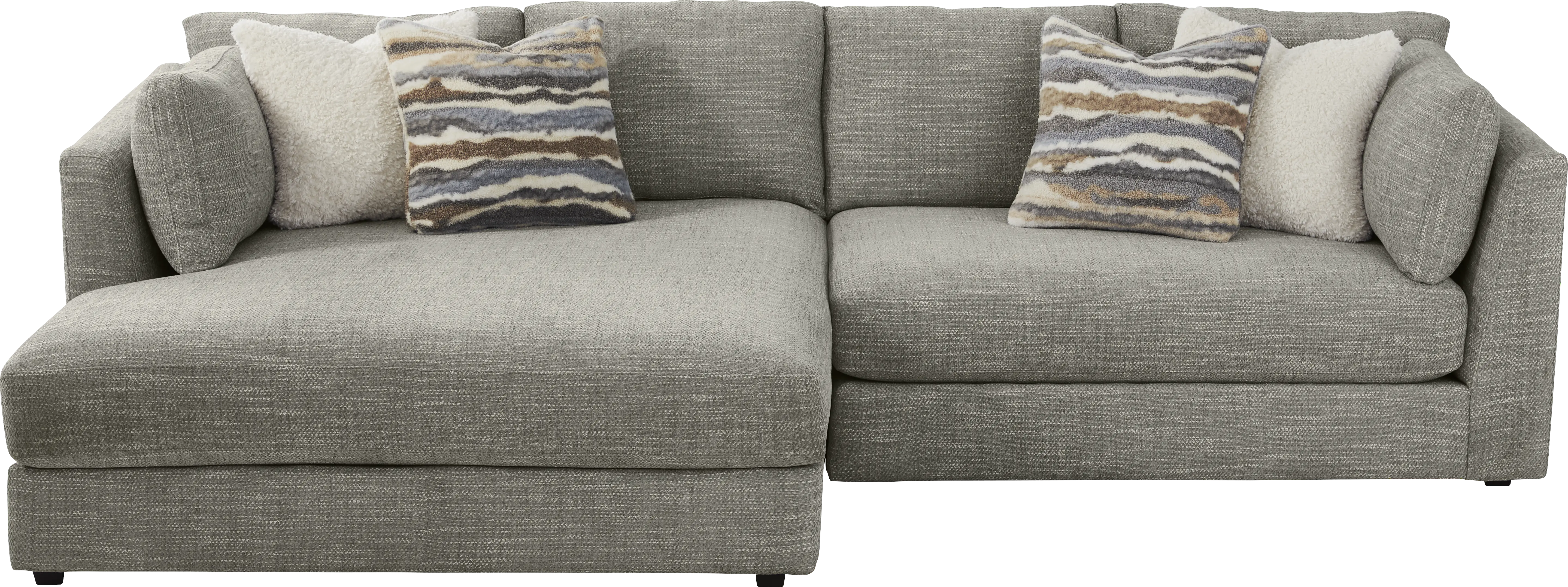 Sadie Falls Dove Gray 2 Pc Sectional - Thumbnail - Image 1