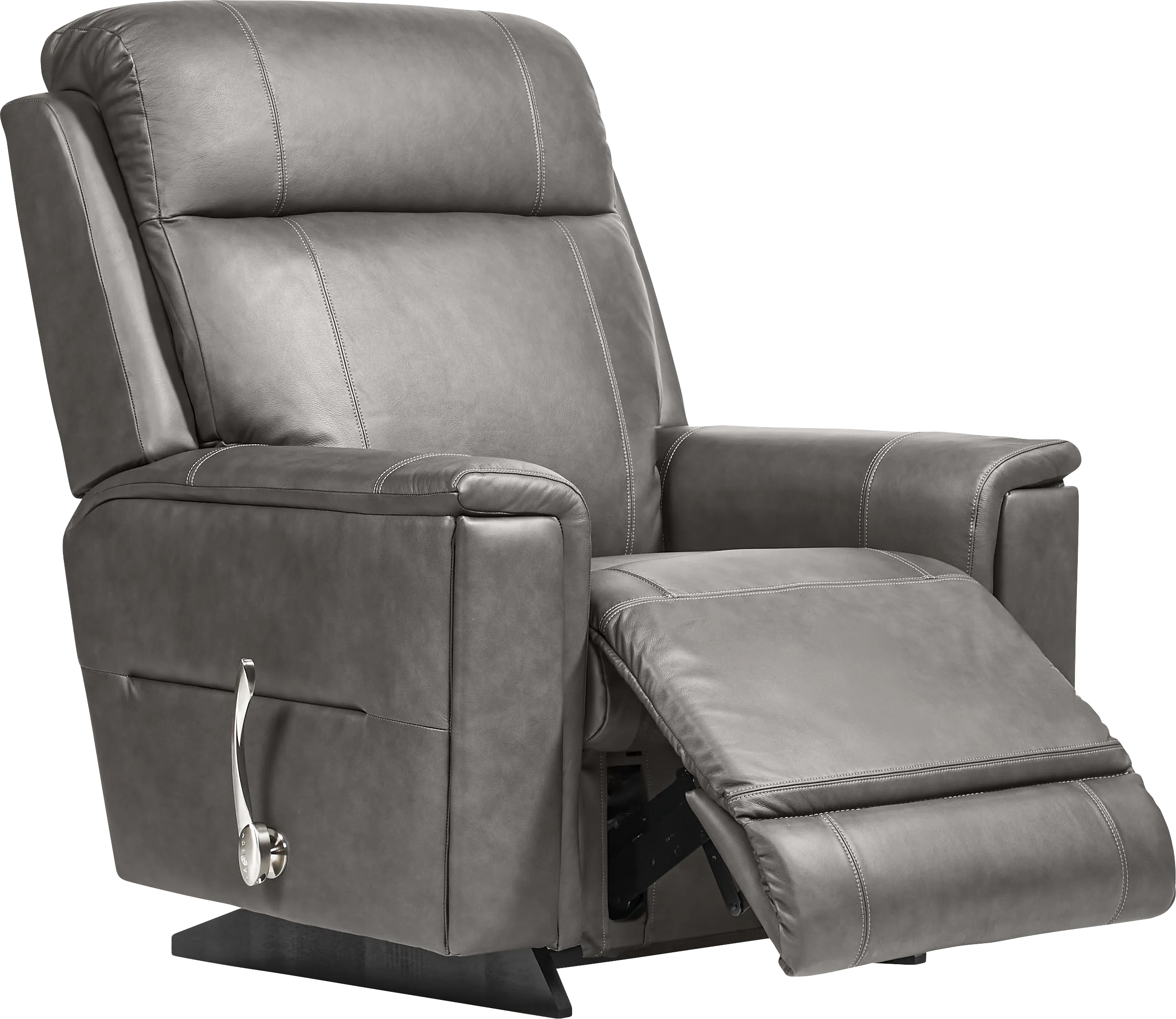 The Shaq II Charcoal Leather Rocker Recliner - Thumbnail - Image 1