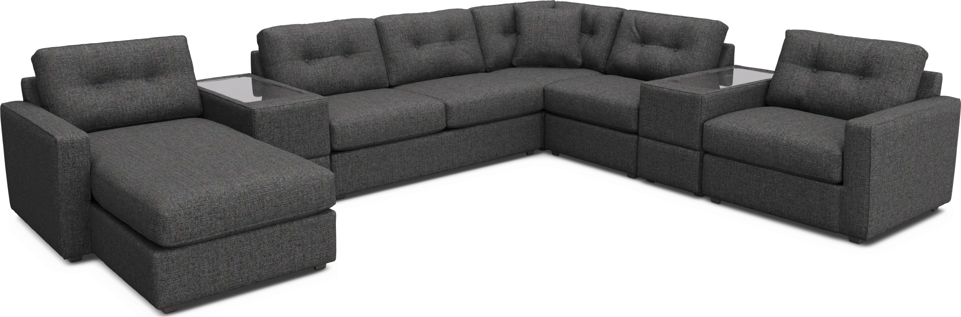 Granite 7 Pc ModularOne Gel Foam Sleeper - Image 1