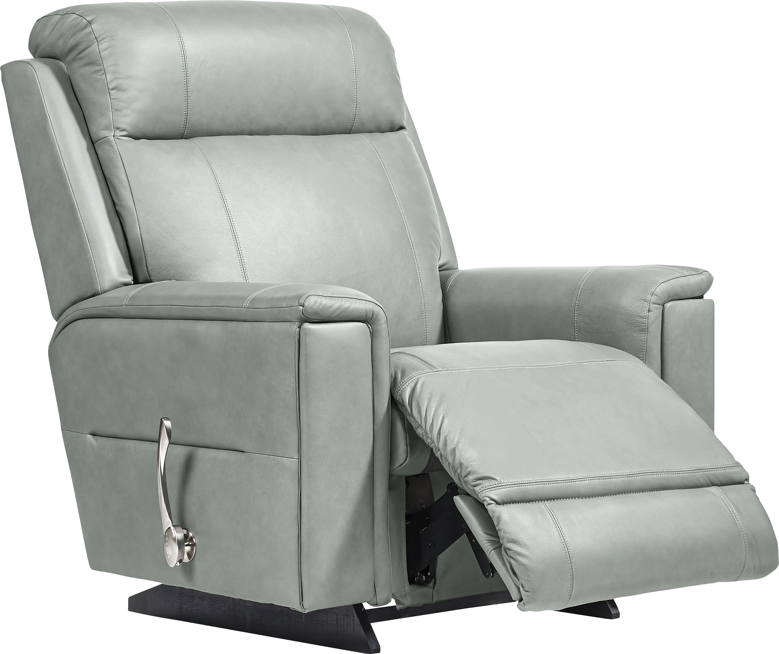 The Shaq II Blue Leather Rocker Recliner - Thumbnail - Image 1