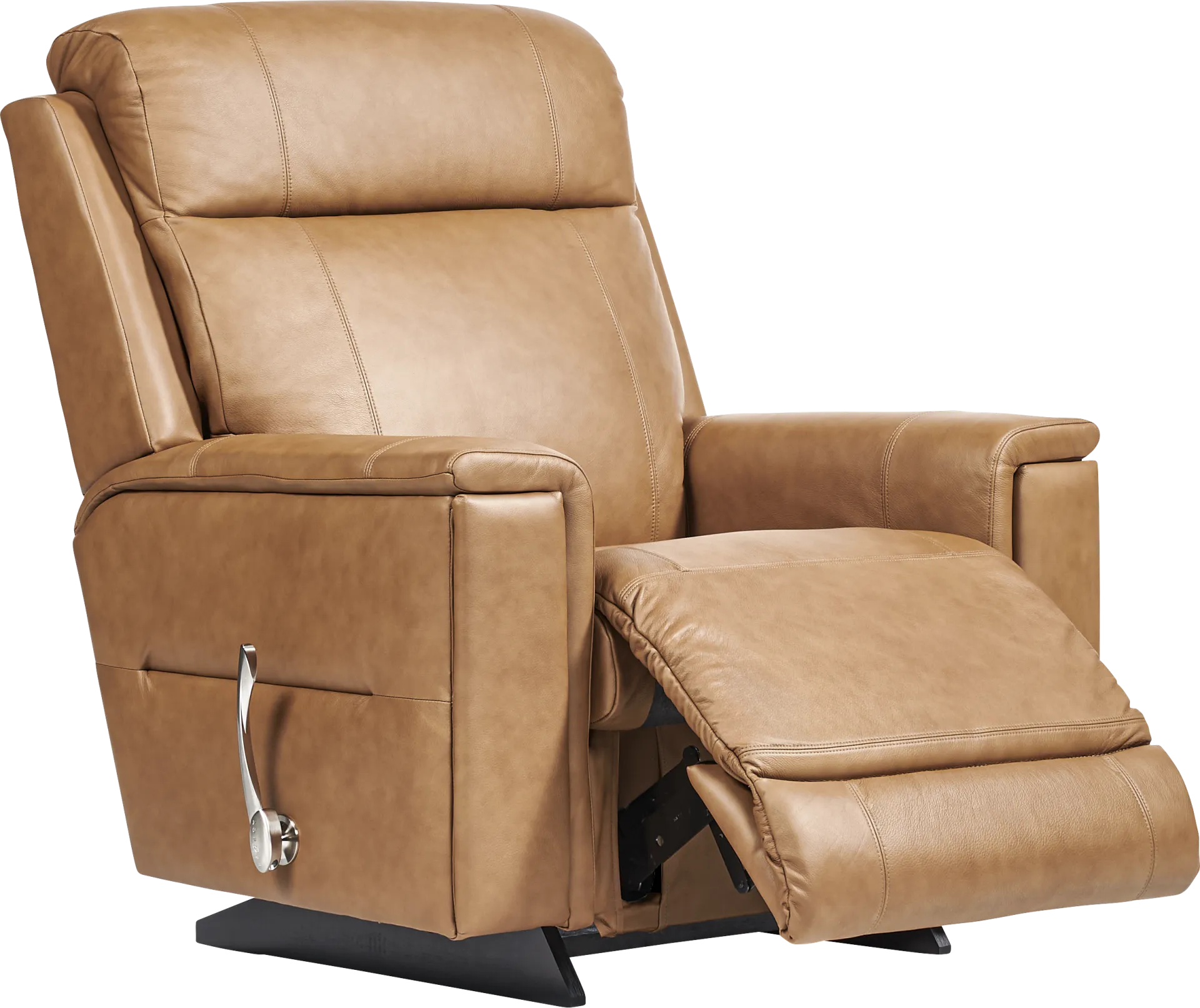 The Shaq II Brown Leather Rocker Recliner - Image 1