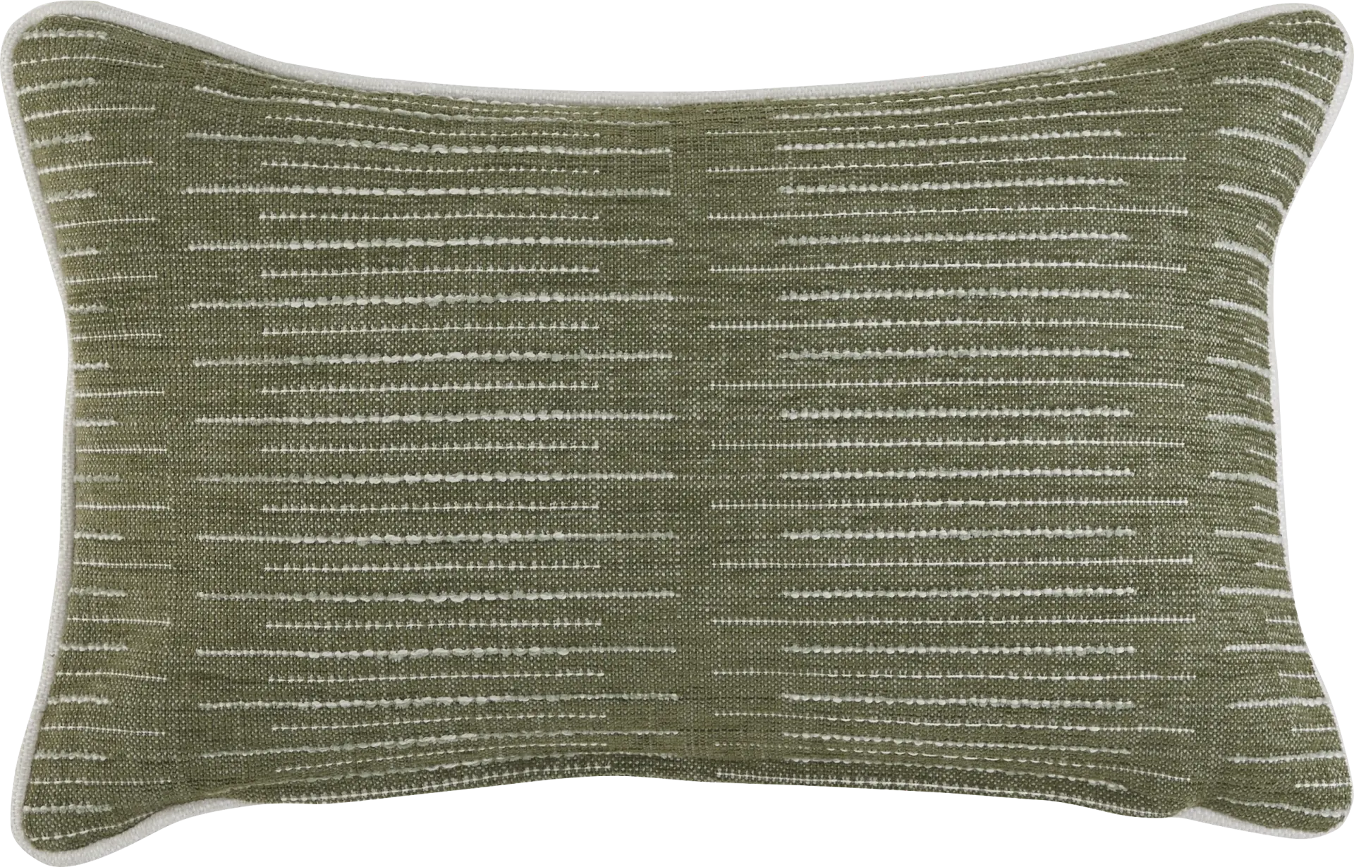 Shadbolt Fatigue Green Indoor/Outdoor Kidney Pillow