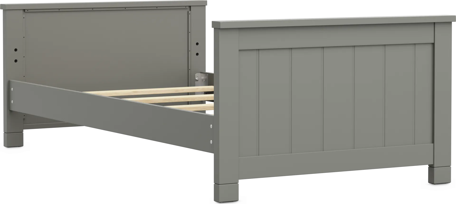 Kids Cottage Colors 2.0 Gray Twin Low Profile Bed - Image 1