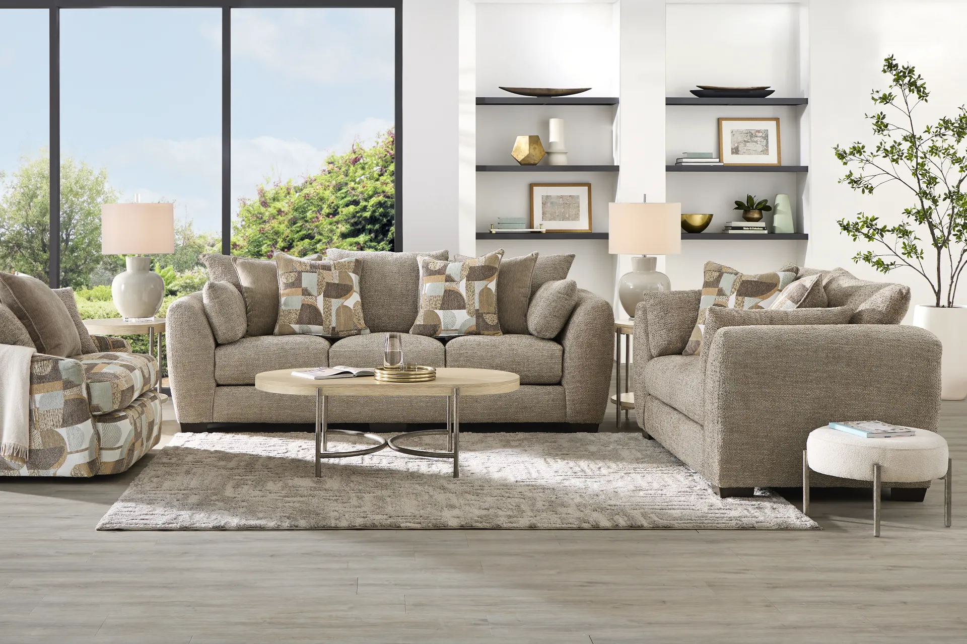 Evianna Brown 2 Pc Living Room - Image 1