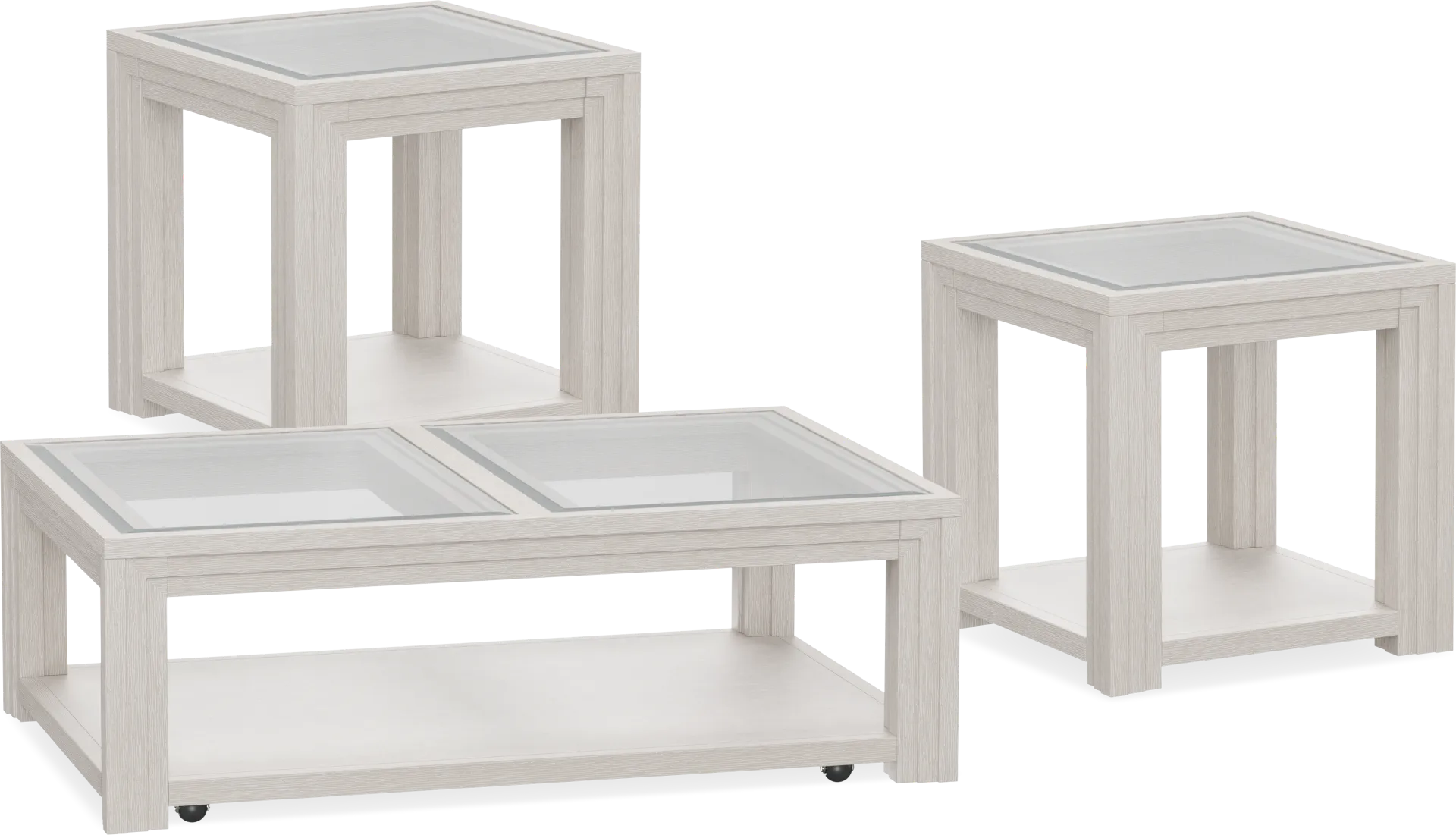 Beachside Walk White Slipcover 8 Pc Living Room - Image 2