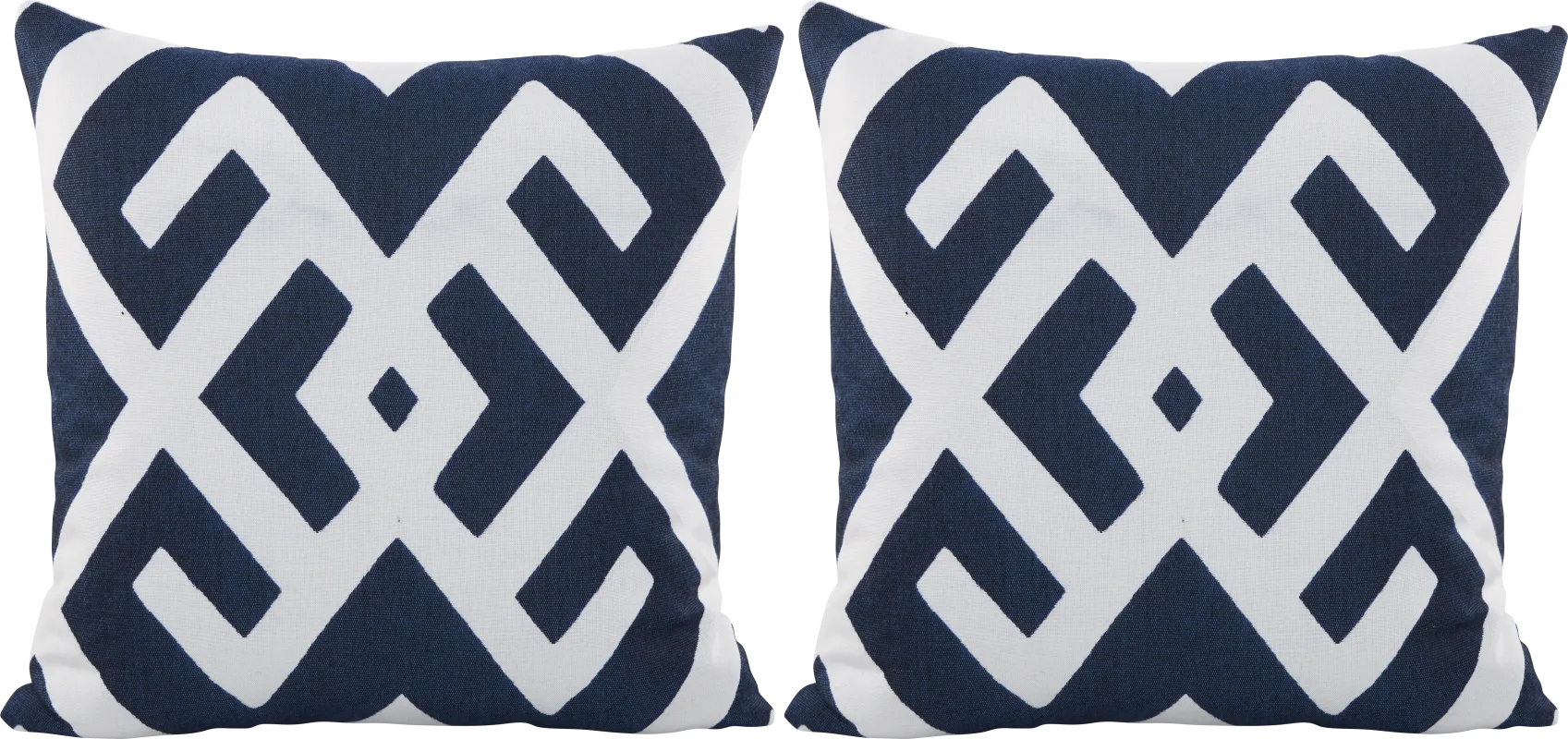 Sassandra Navy Indoor/Outdoor Accent Pillow, Set of Two