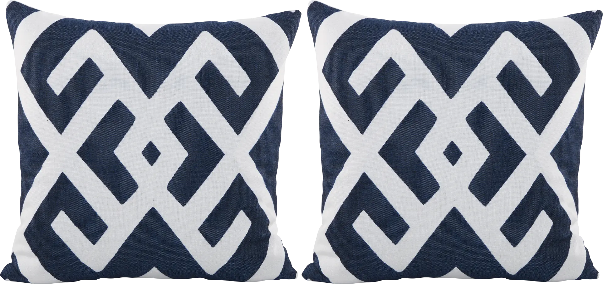 Sassandra Navy Indoor/Outdoor Accent Pillow, Set of Two