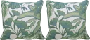 Lavish Palm Green Indoor/Outdoor Accent Pillow, Set of Two