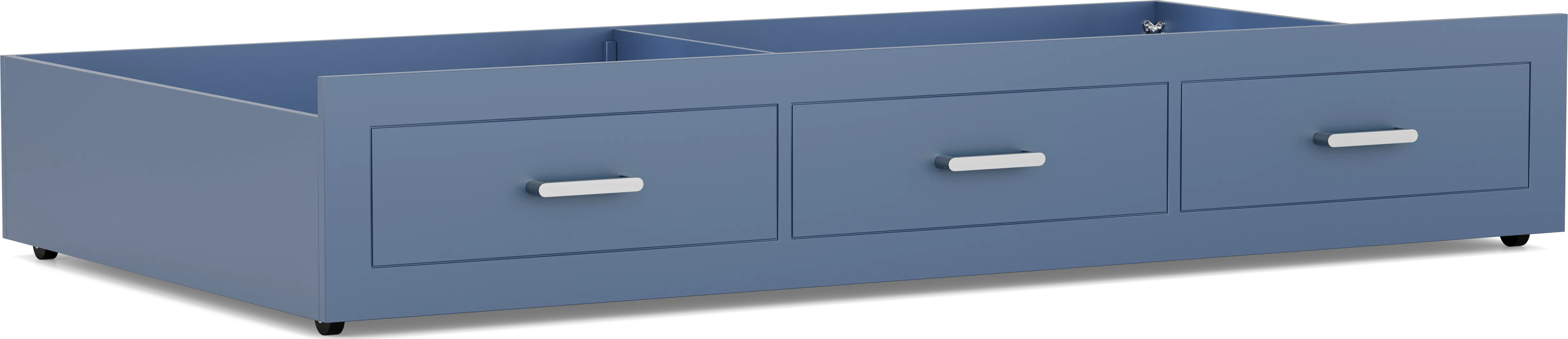 Kids Modern Colors Slate Blue Twin Storage Trundle - Thumbnail - Image 1