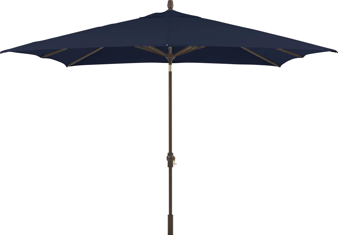 Seaport 8 x 10 Rectangle Navy Outdoor Umbrella