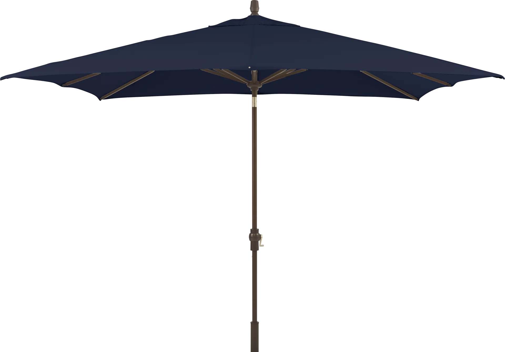 Seaport 8 x 10 Rectangle Navy Outdoor Umbrella - Image 1