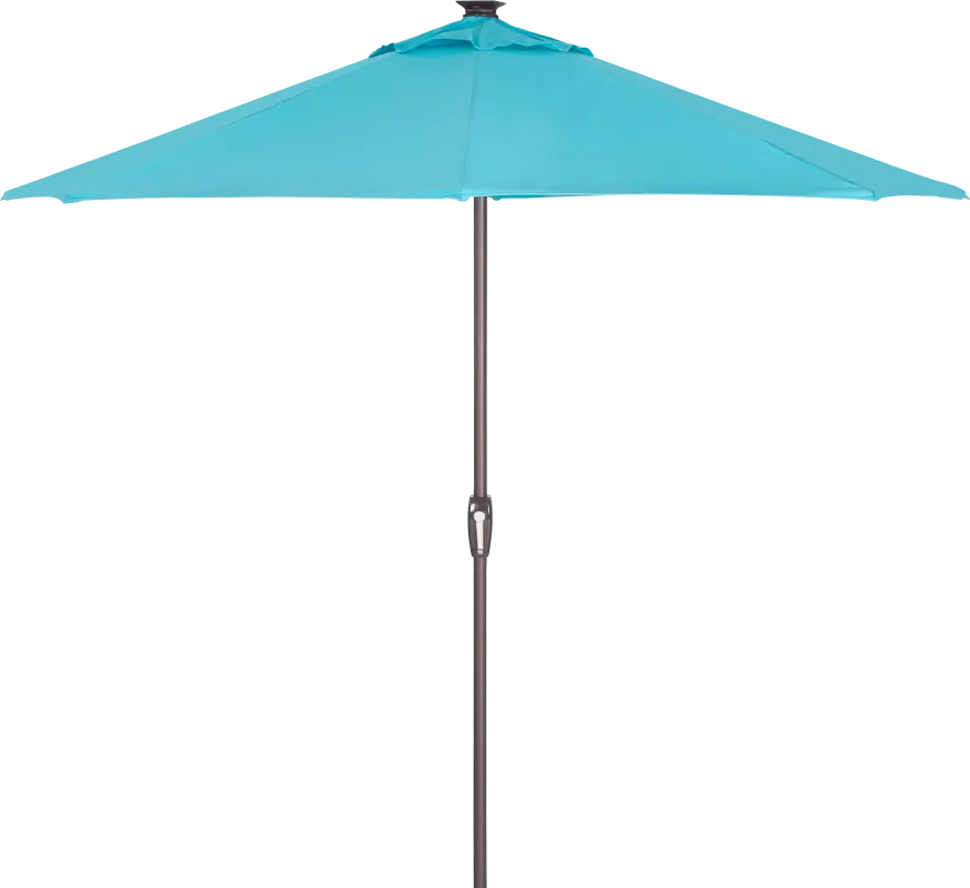 Della Luna Bronze Finish 9' Octagon Aruba Outdoor Lighted Umbrella