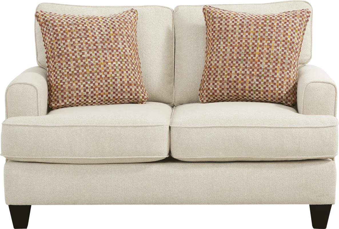 Ricard Cream Loveseat