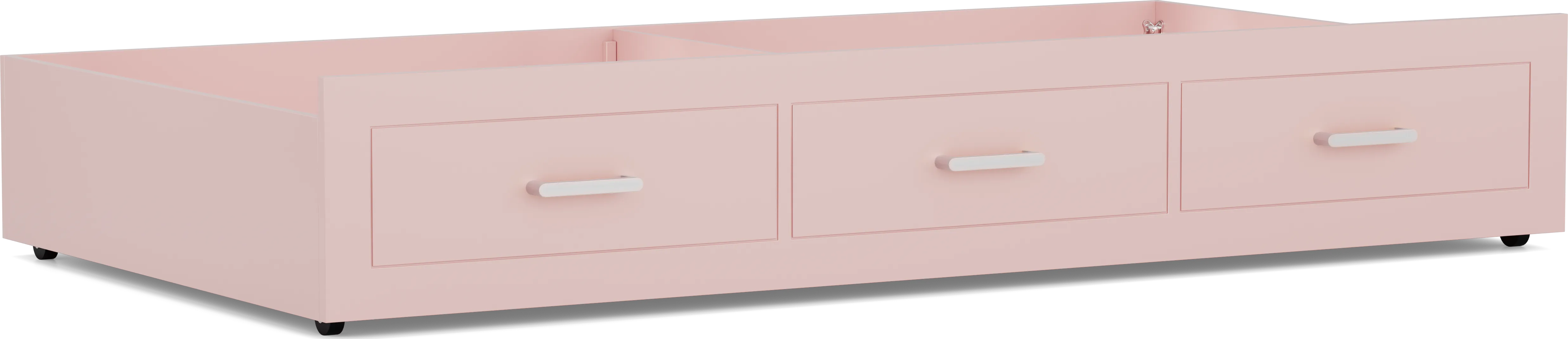 Kids Modern Colors Pink Twin Storage Trundle - Thumbnail - Image 1
