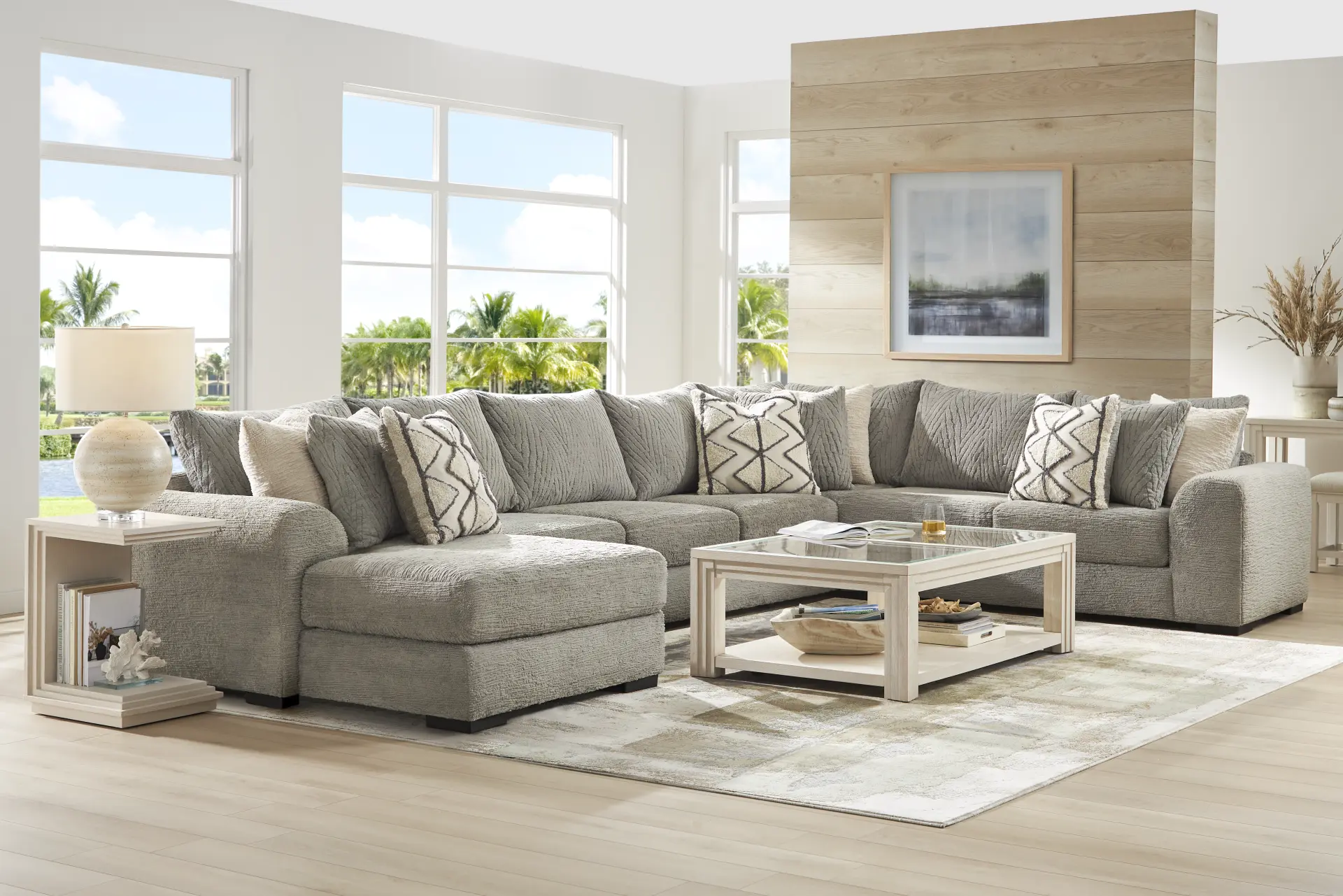 Diego 4 Pc Gray Sectional