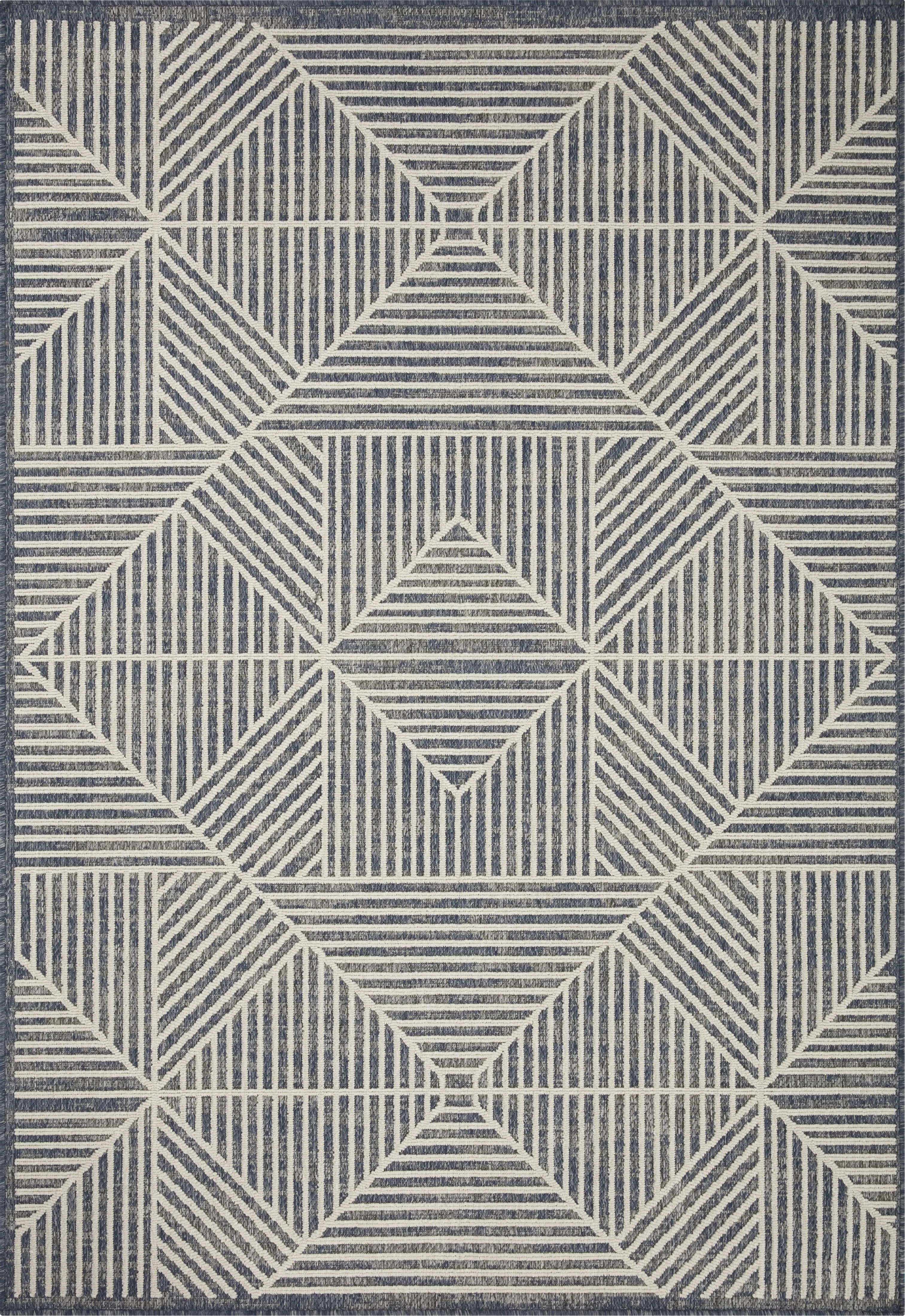 Fieldstone Denim 7'10 x 10'10 Indoor/Outdoor Rug - Thumbnail - Image 1