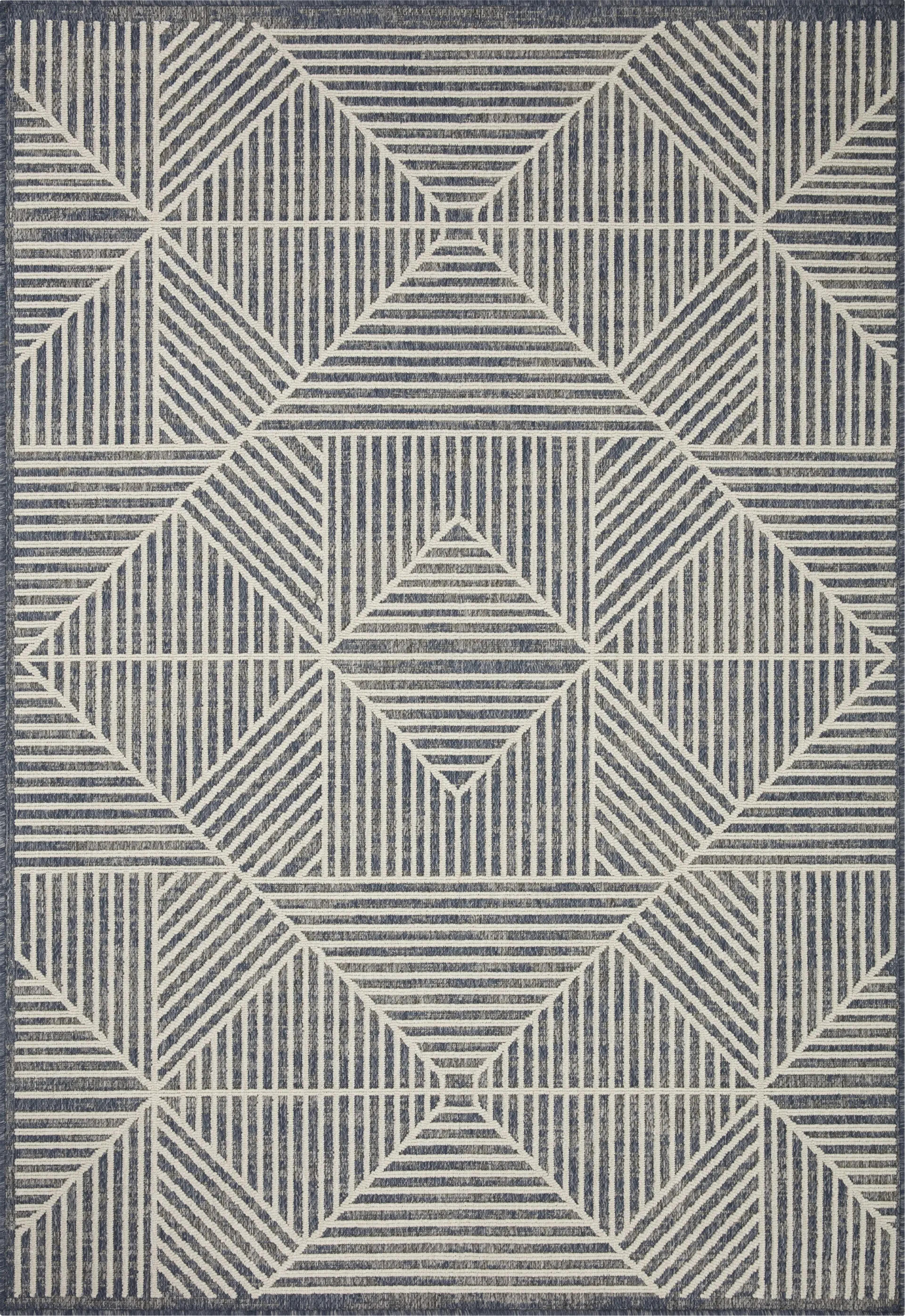 Fieldstone Denim 7'10 x 10'10 Indoor/Outdoor Rug