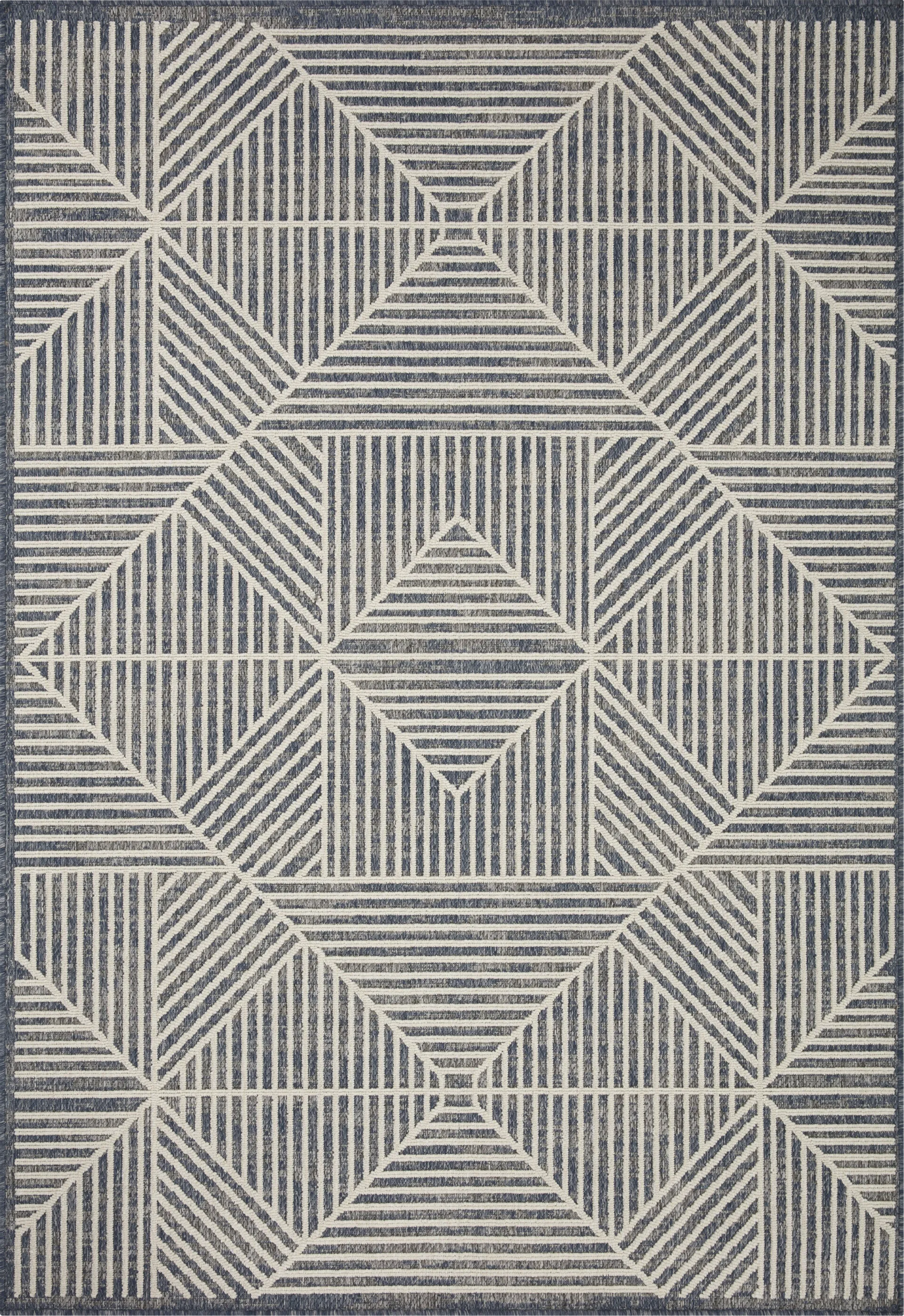Fieldstone Denim 7'10 x 10'10 Indoor/Outdoor Rug - Image 1