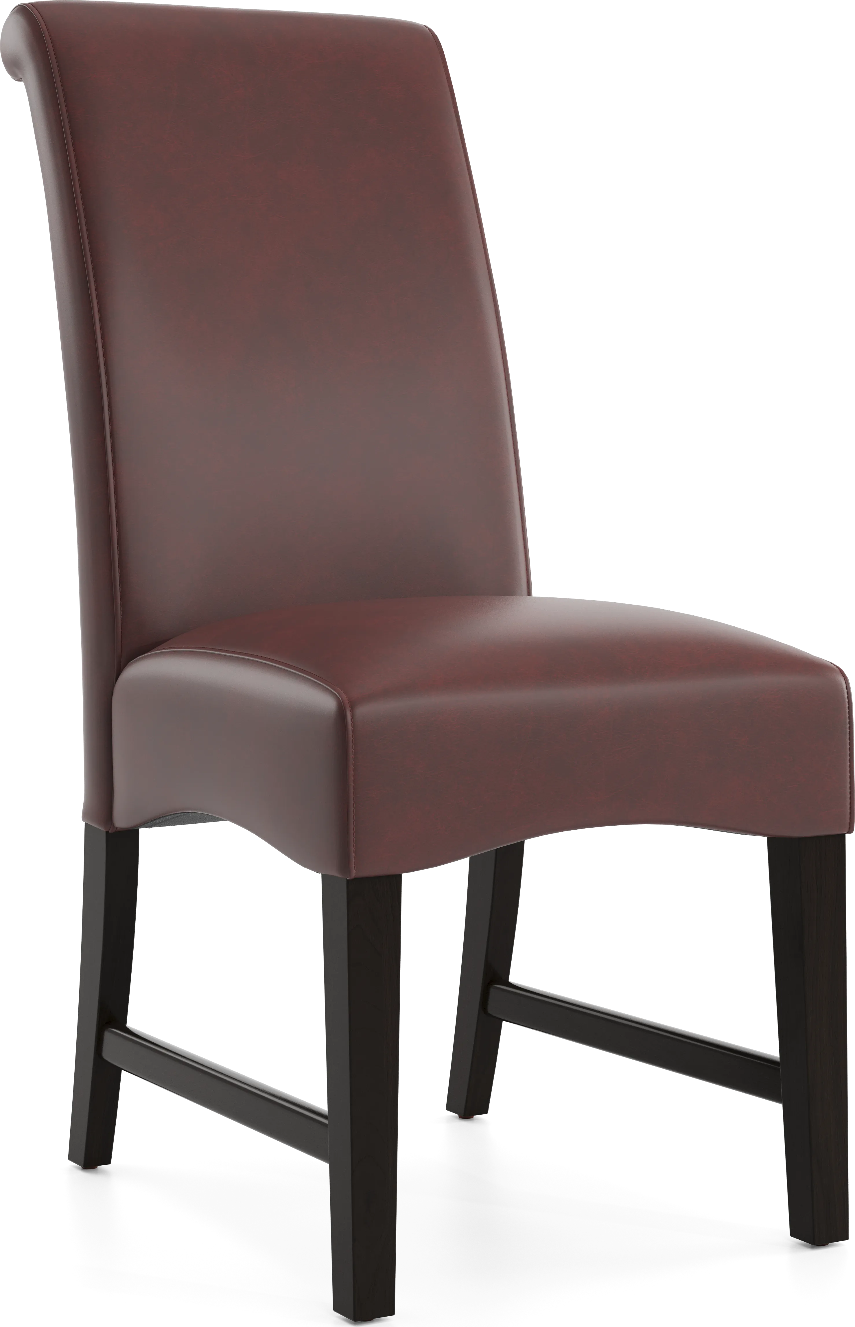 Watercolor Burgundy Upholstered Side Chair - Thumbnail - Image 1