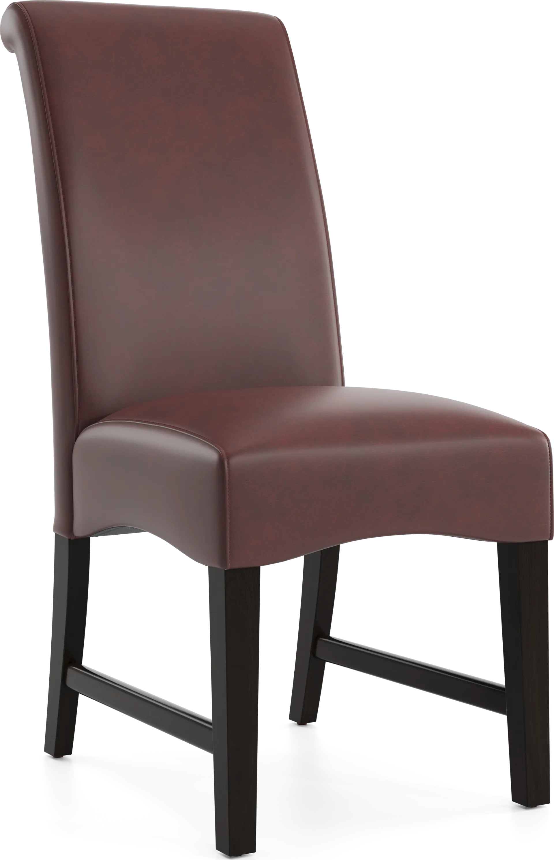 Watercolor Burgundy Upholstered Side Chair - Image 1