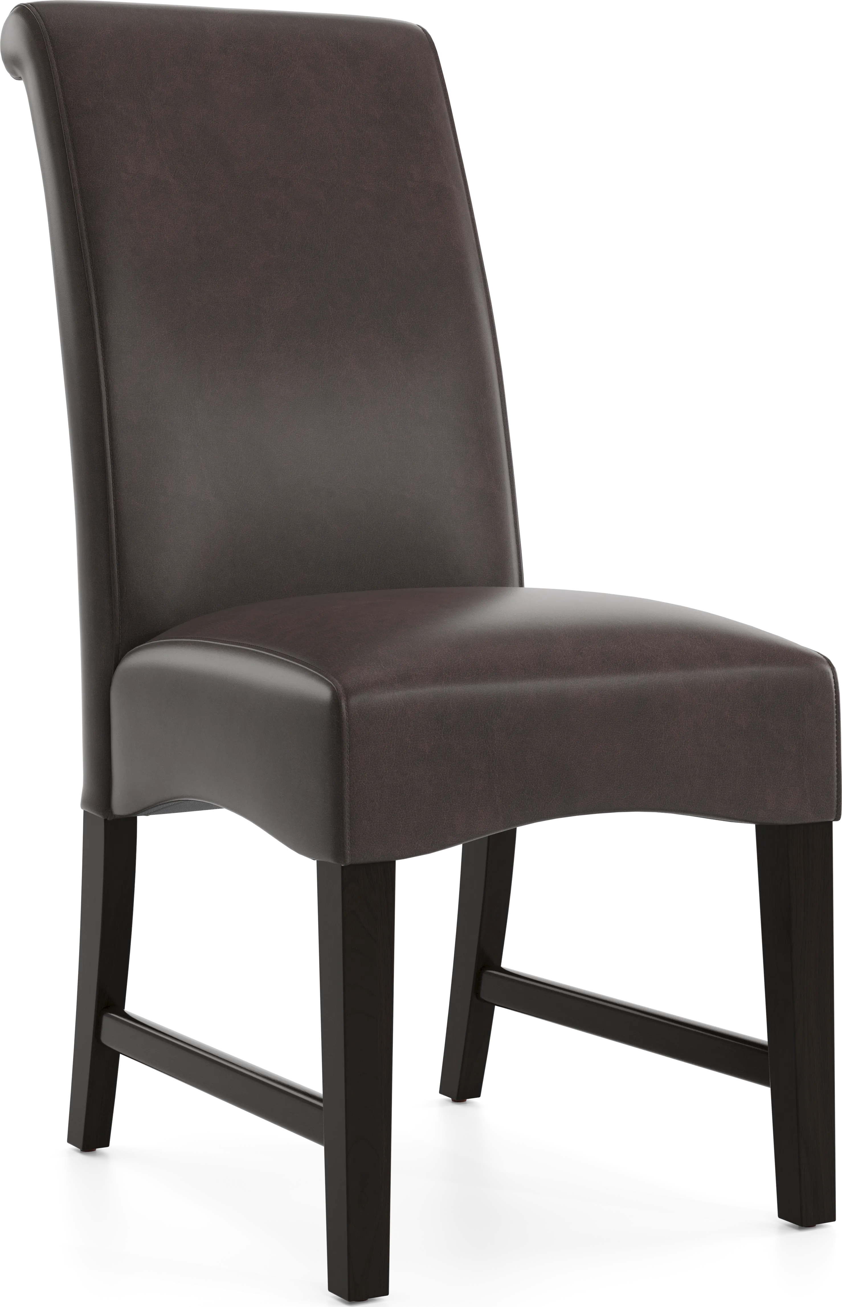 Watercolor Chocolate Upholstered Side Chair - Thumbnail - Image 1