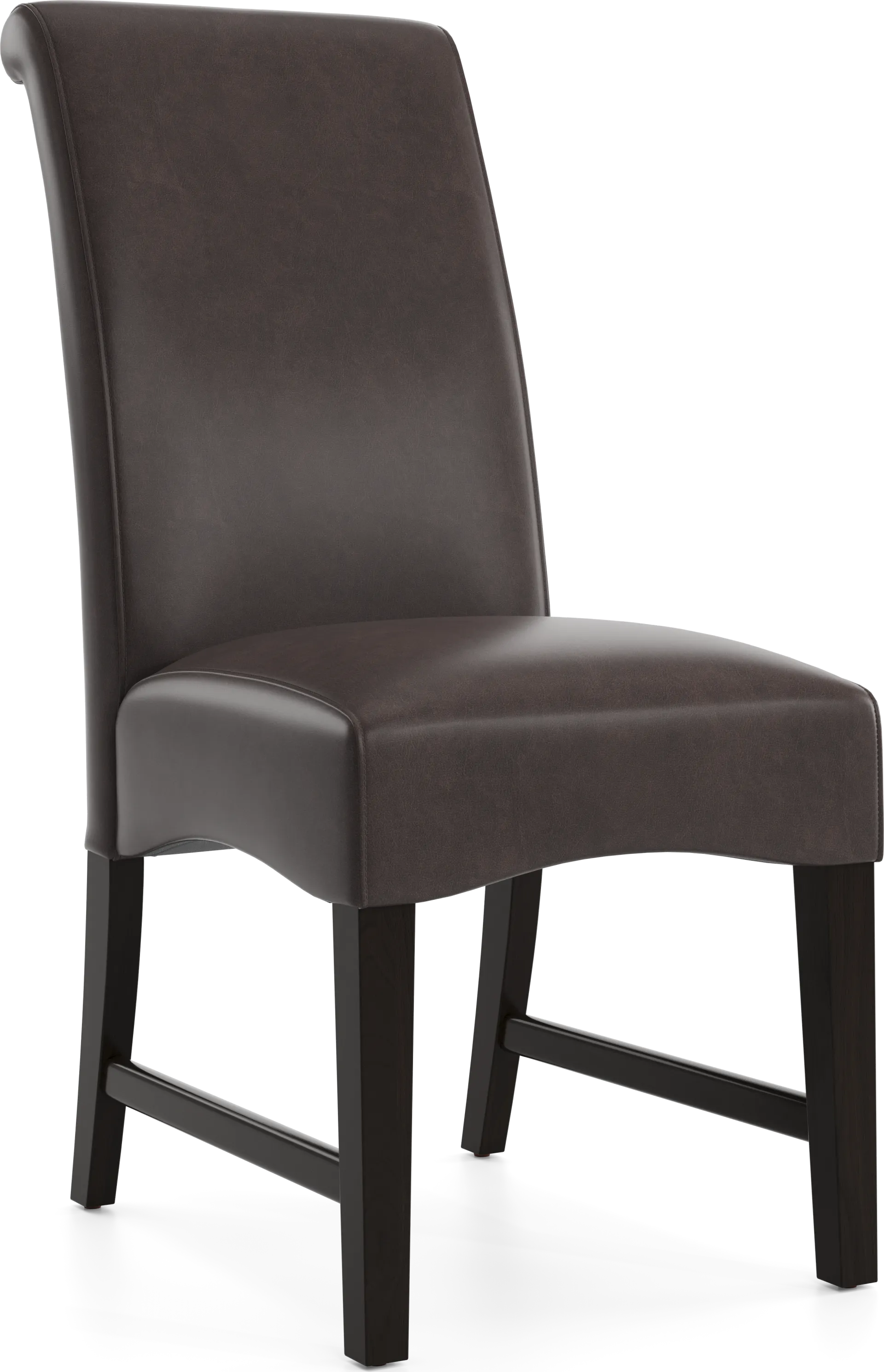 Watercolor Chocolate Upholstered Side Chair - Image 1