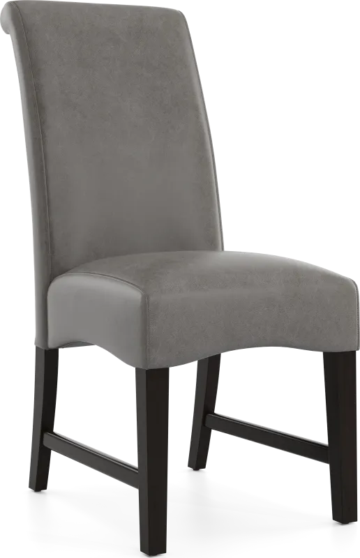 Watercolor Gray Upholstered Side Chair