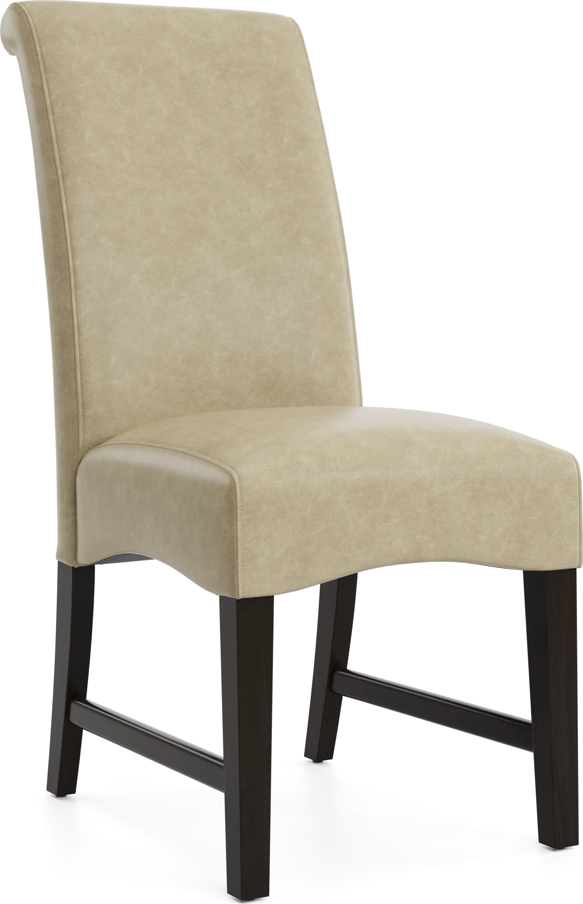 Watercolor Champagne Upholstered Side Chair