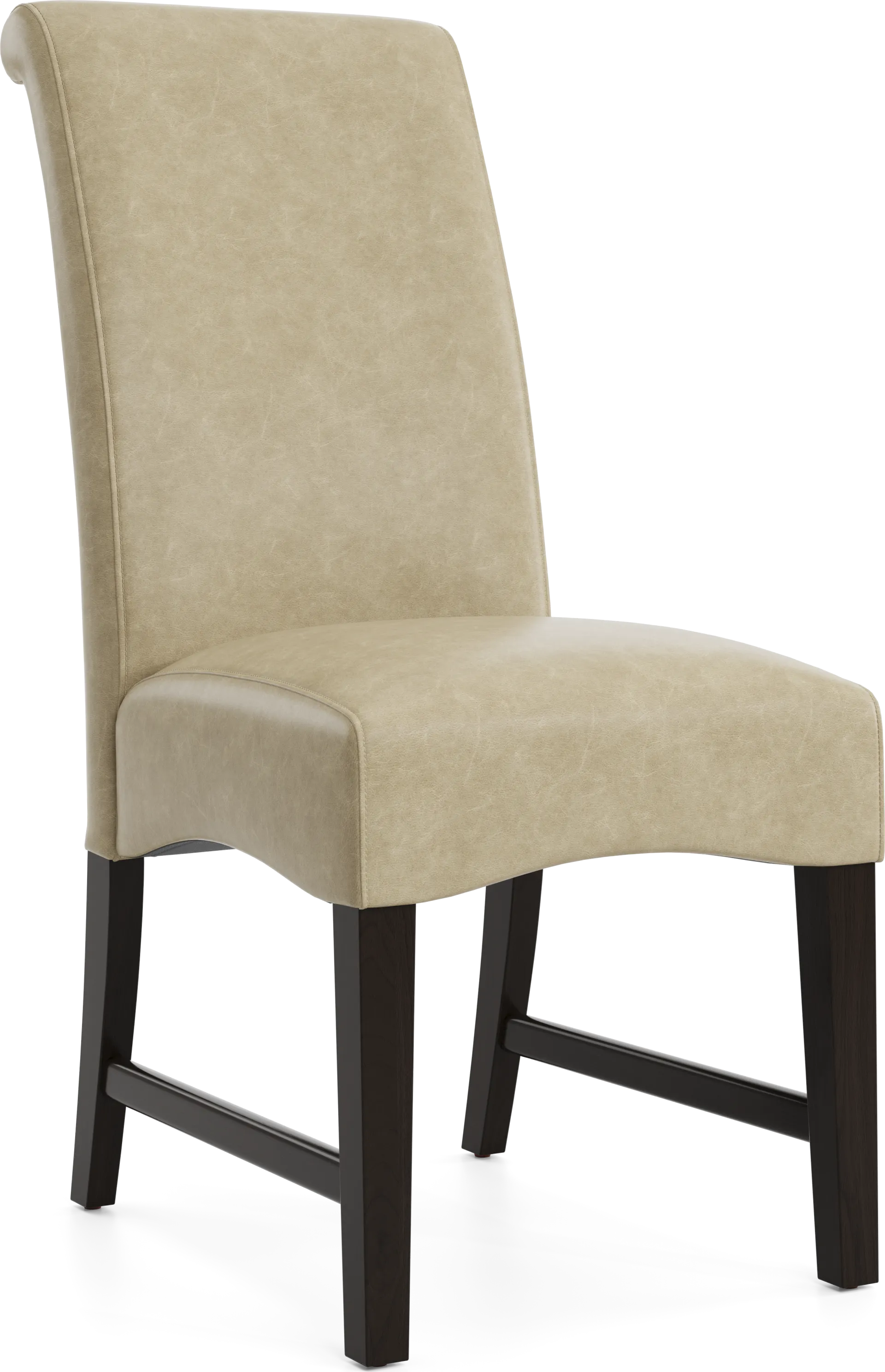 Watercolor Champagne Upholstered Side Chair - Image 1