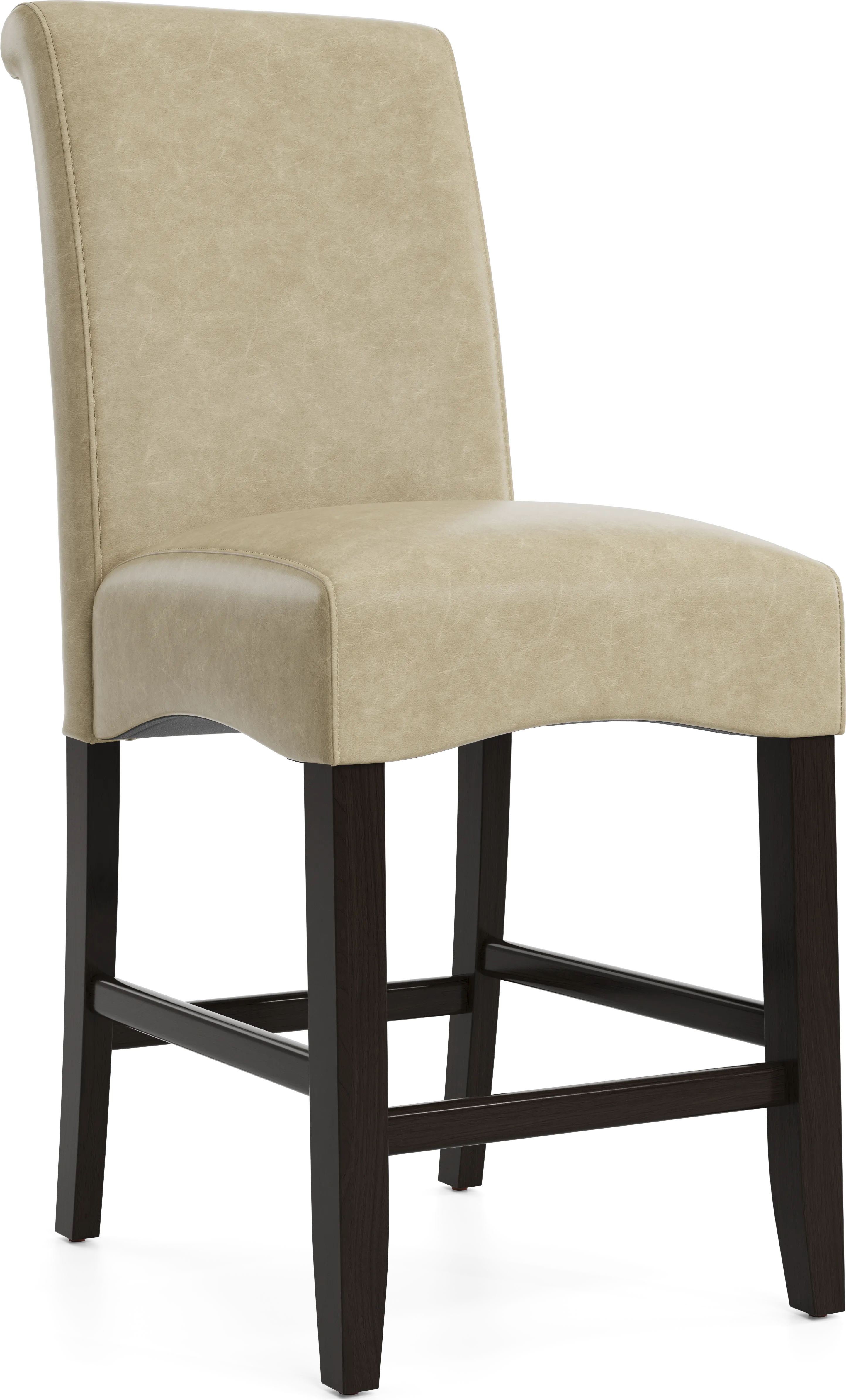 Watercolor Champagne Upholstered Stool - Thumbnail - Image 1