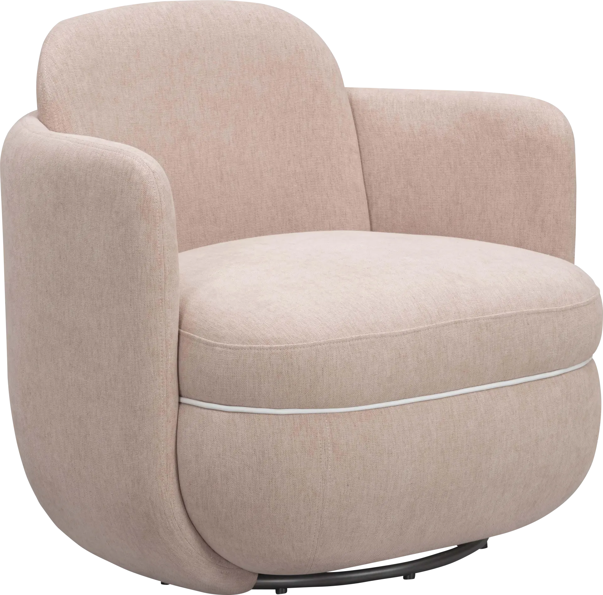 Avishan Pink Swivel Accent Chair